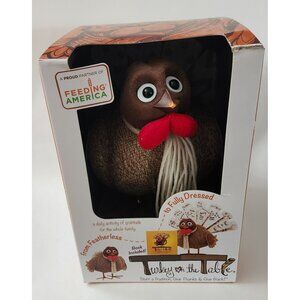 Thanksgiving Family Turkey on the Table Activity-Turkey Book, Pen & Feathers